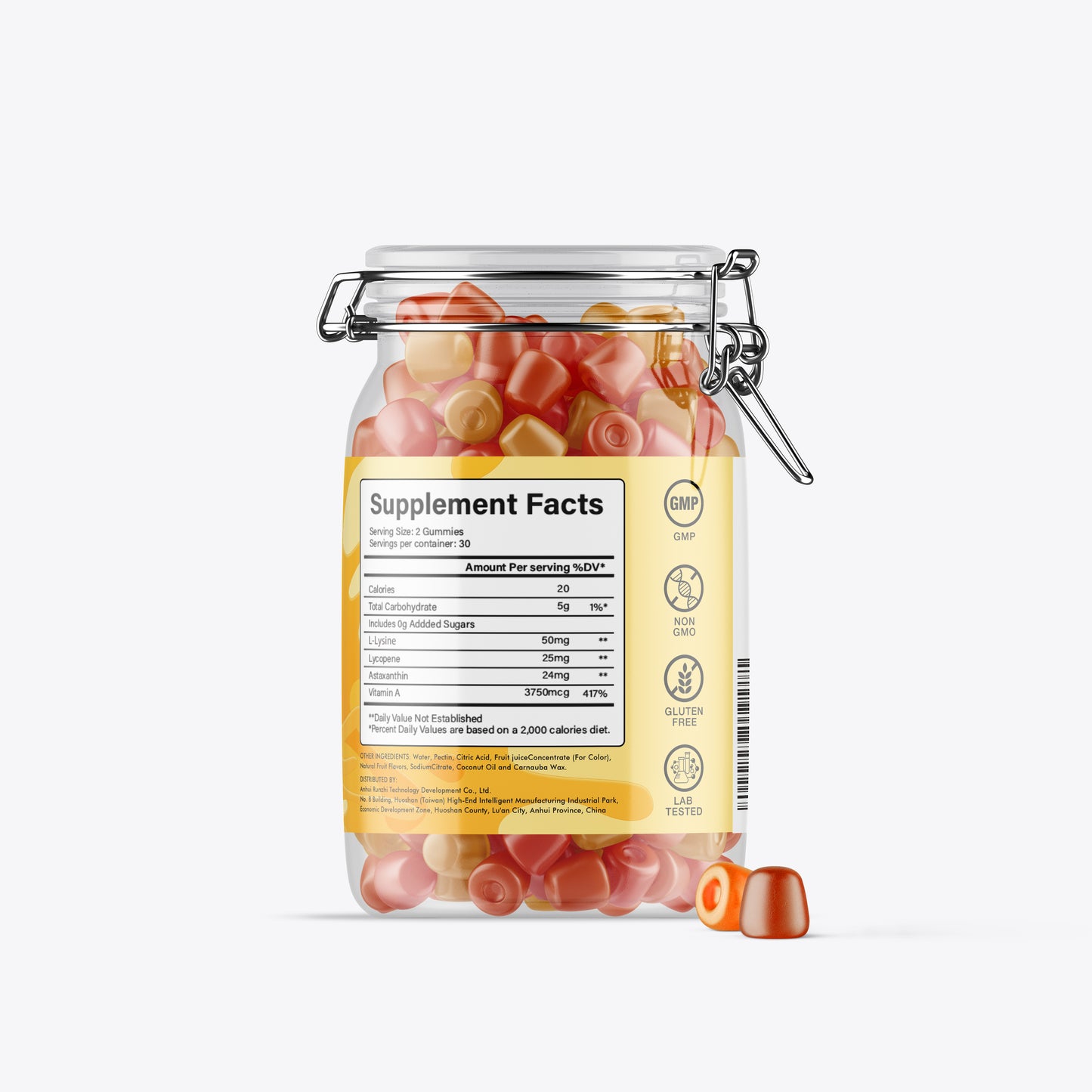 L-LYSINE GUMMIES ORANGE FLAVOR